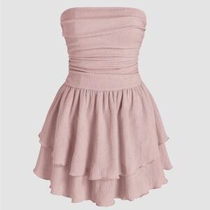 Cider Strapless Pink Dress